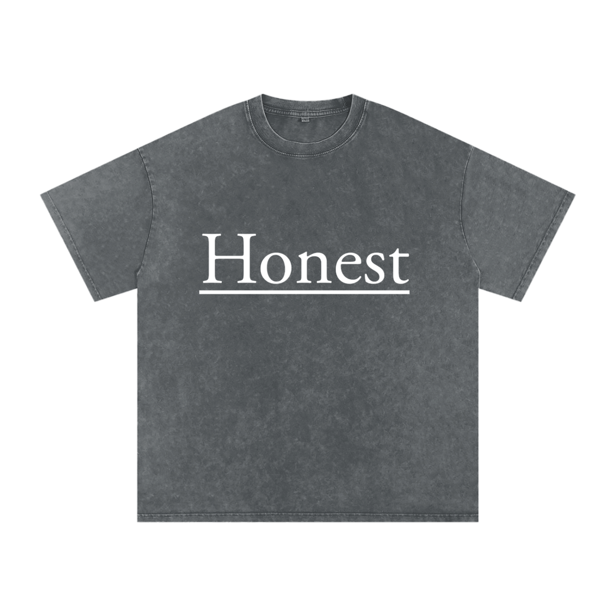 Honest Design Snow Washed Oversized Cotton T-Shirt