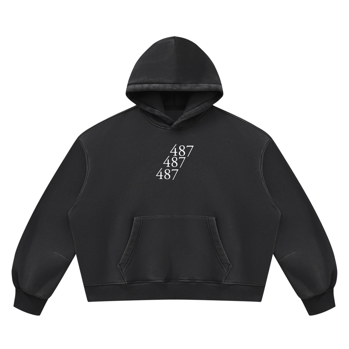 Unisex Vintage Wash Boxy Fleece Hoodie