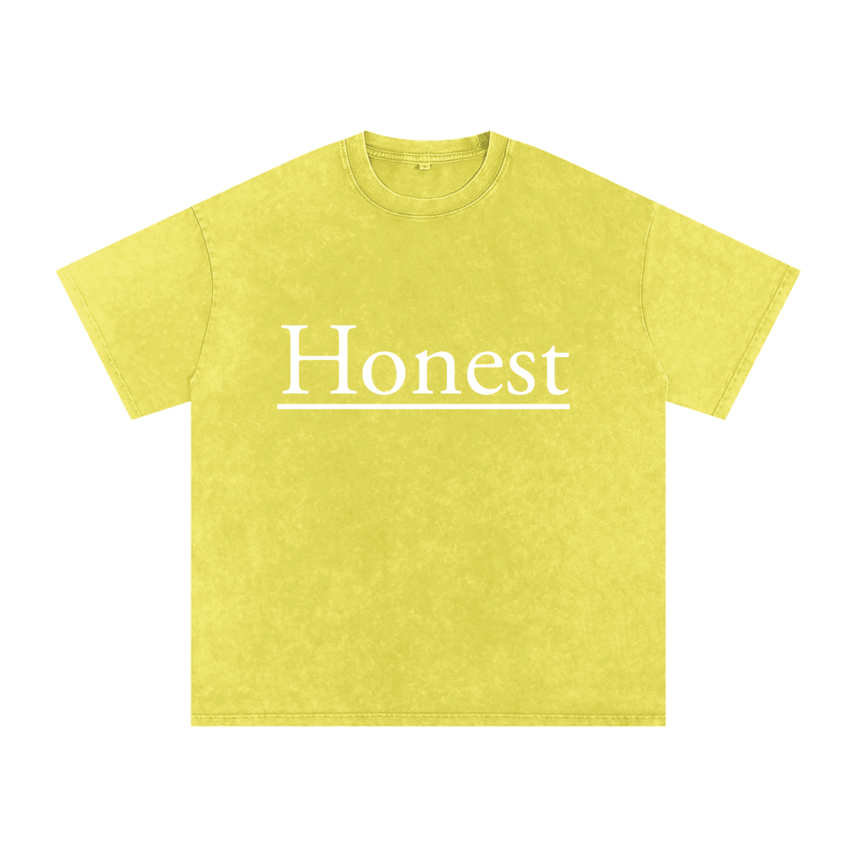 Honest Design Snow Washed Oversized Cotton T-Shirt