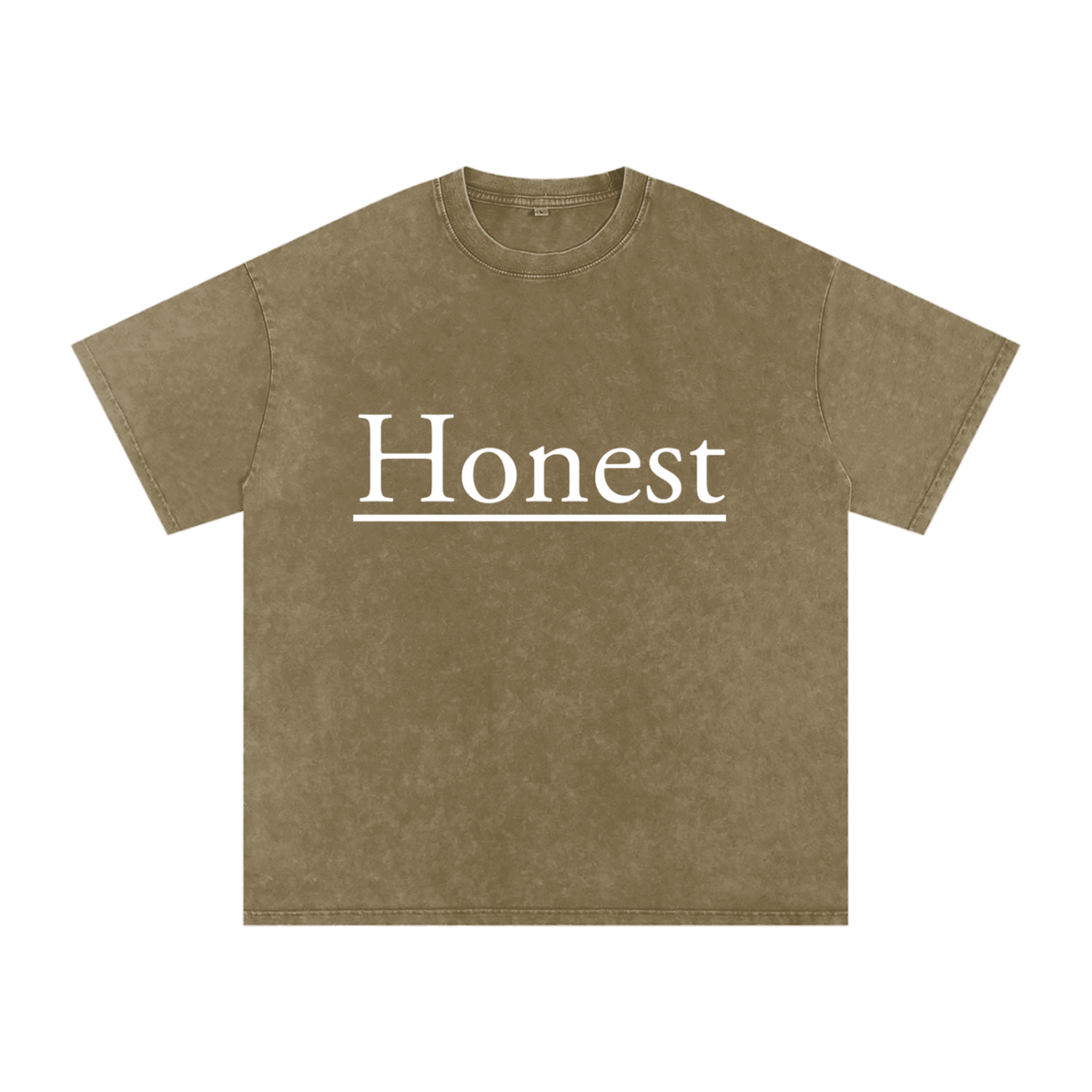 Honest Design Snow Washed Oversized Cotton T-Shirt