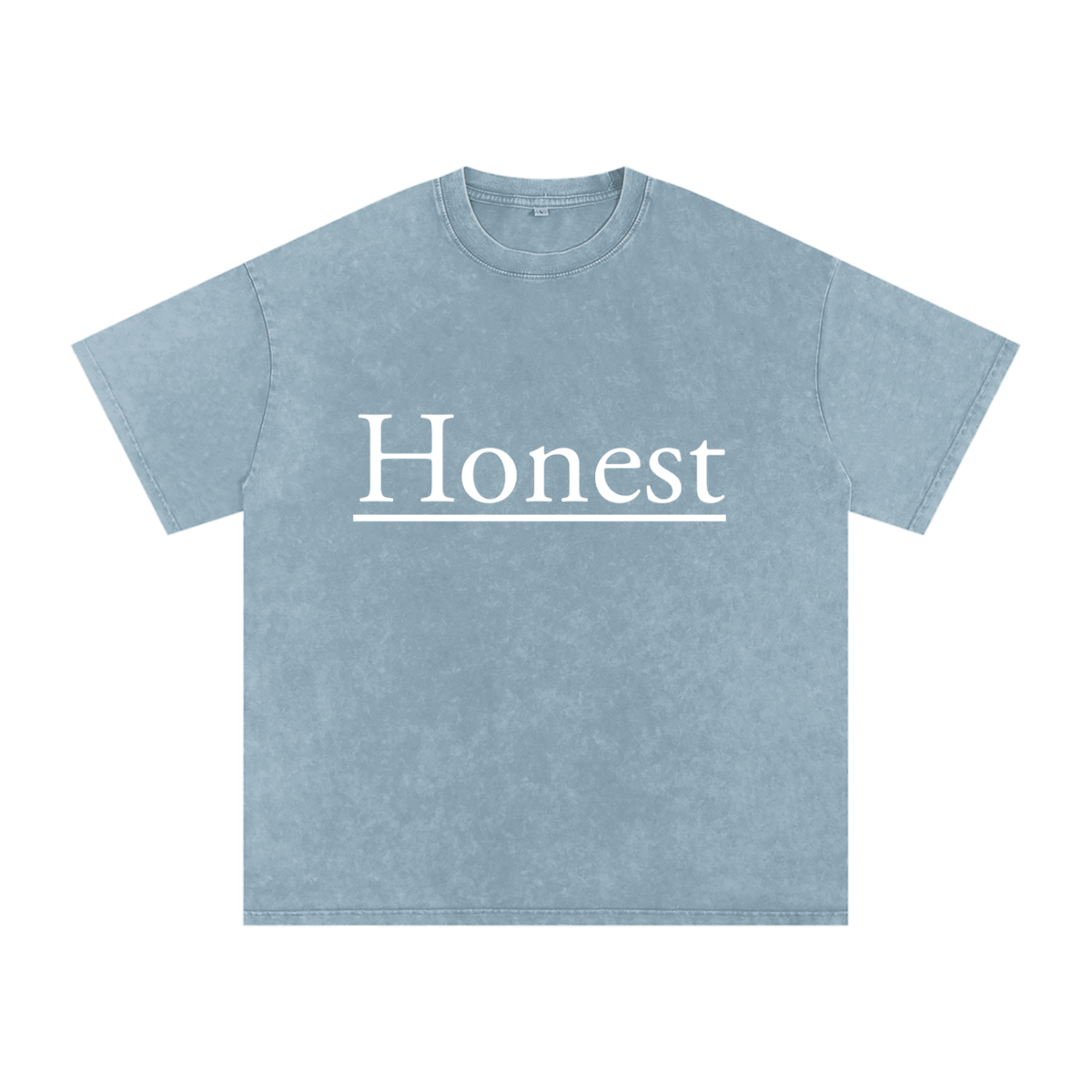 Honest Design Snow Washed Oversized Cotton T-Shirt