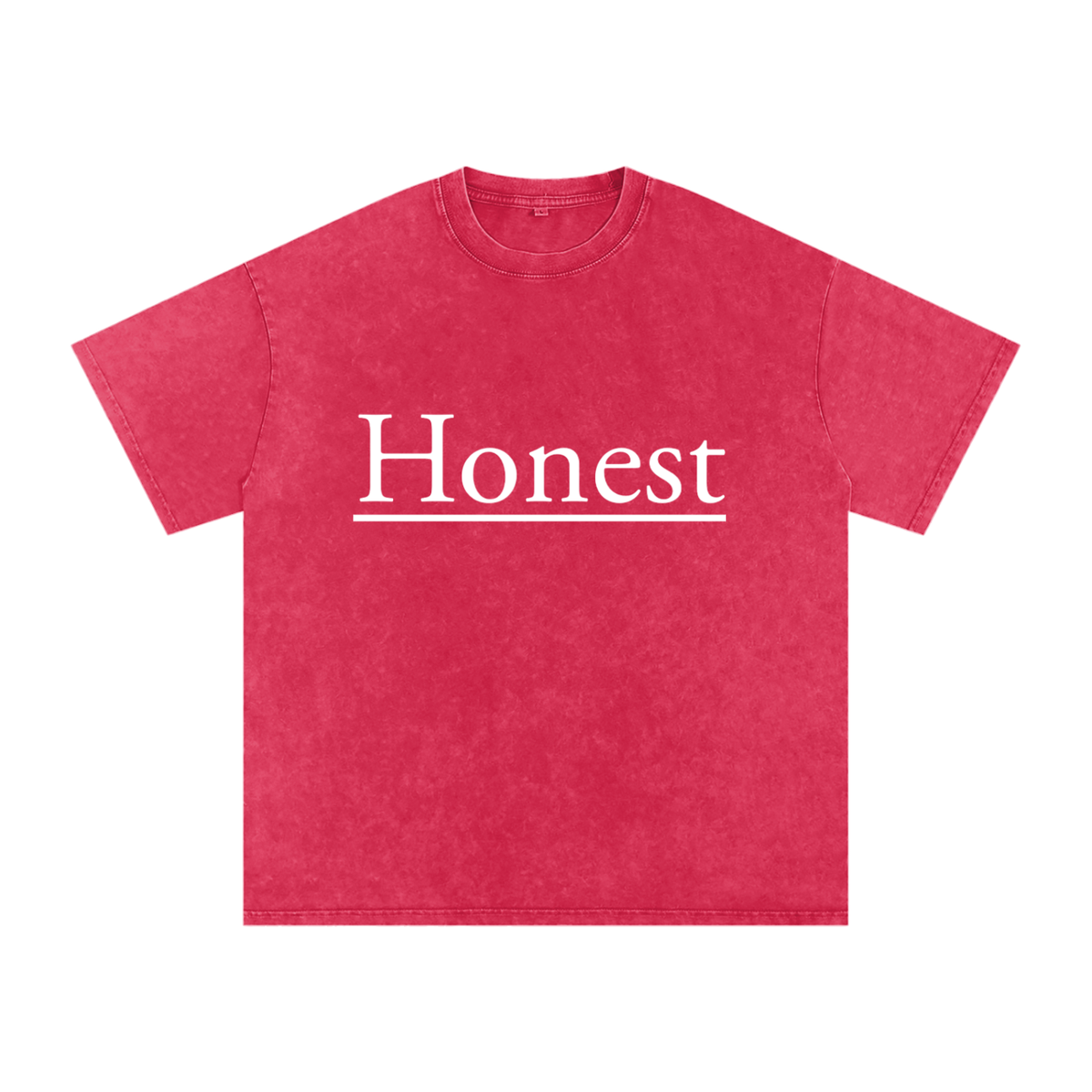 Honest Design Snow Washed Oversized Cotton T-Shirt