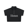 Women's Quarter Zip Crop Sweatshirt