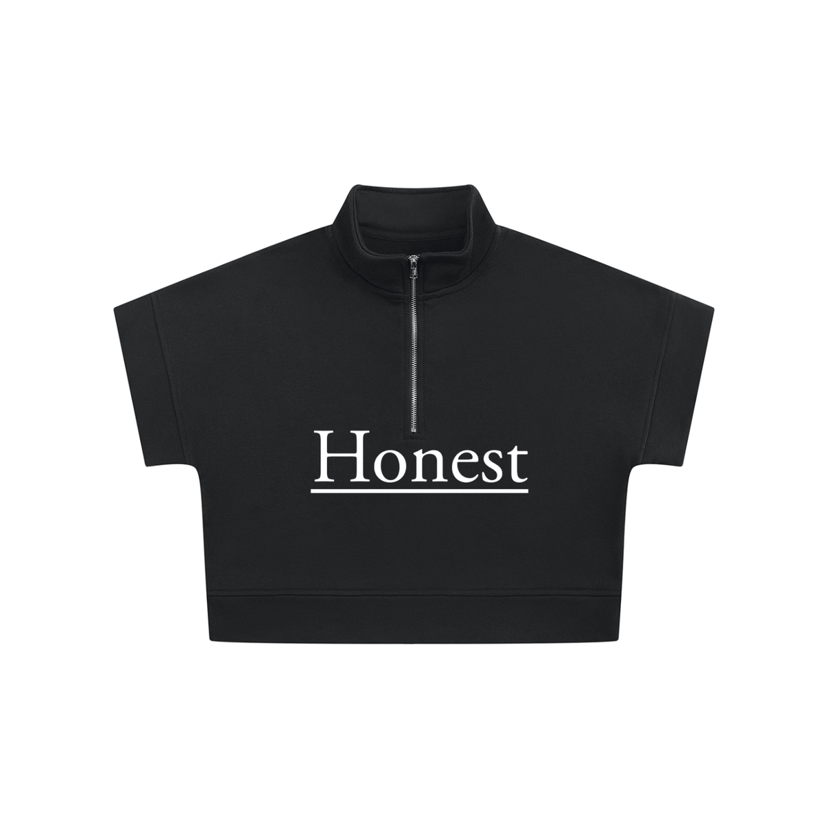 Honest Women's Quarter Zip Crop Sweatshirt