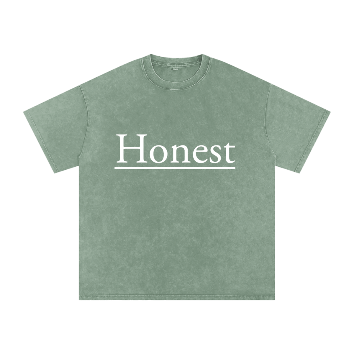 Honest Design Snow Washed Oversized Cotton T-Shirt