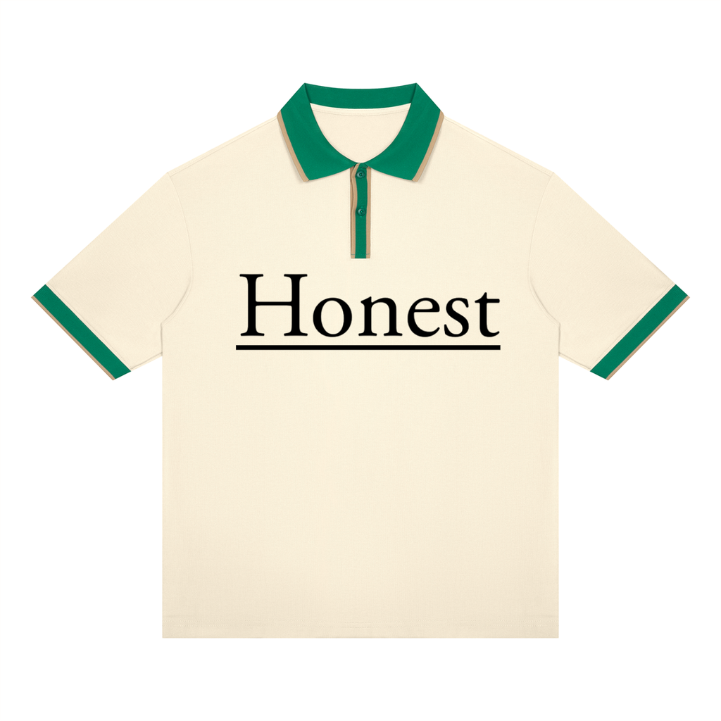 Unisex Color Block Polo Shirt