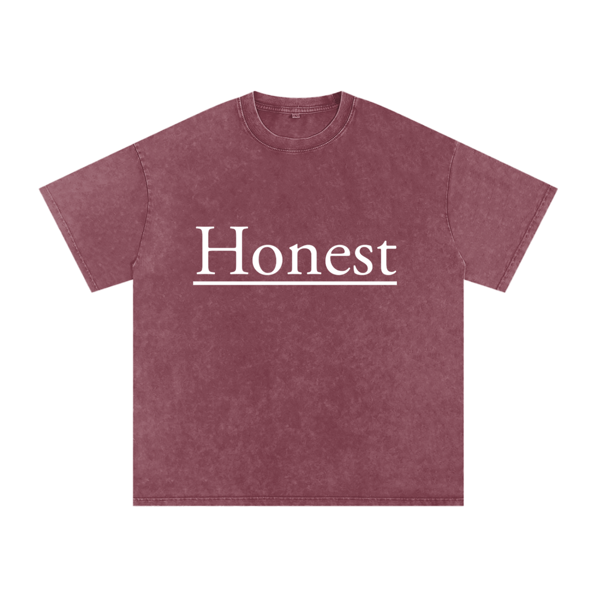 Honest Design Snow Washed Oversized Cotton T-Shirt