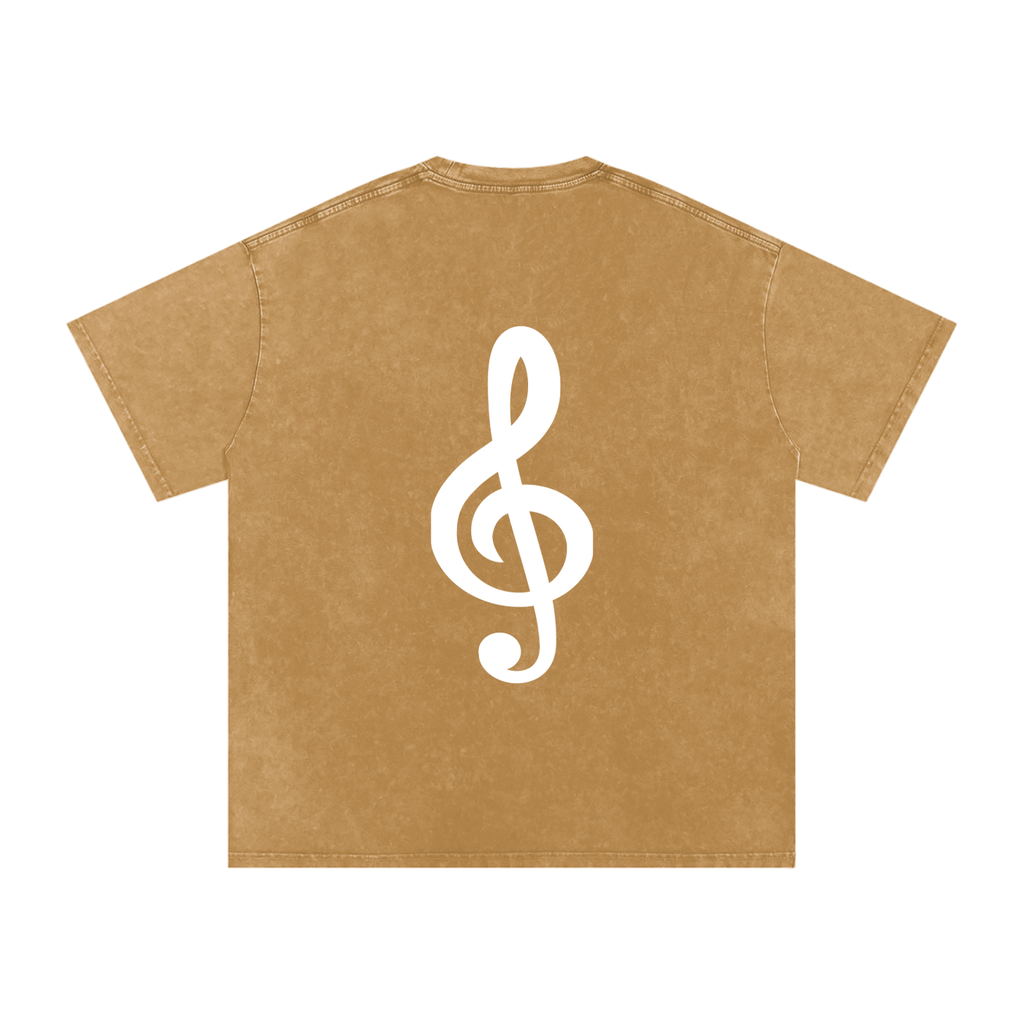 Honest Design Snow Washed Oversized Cotton T-Shirt