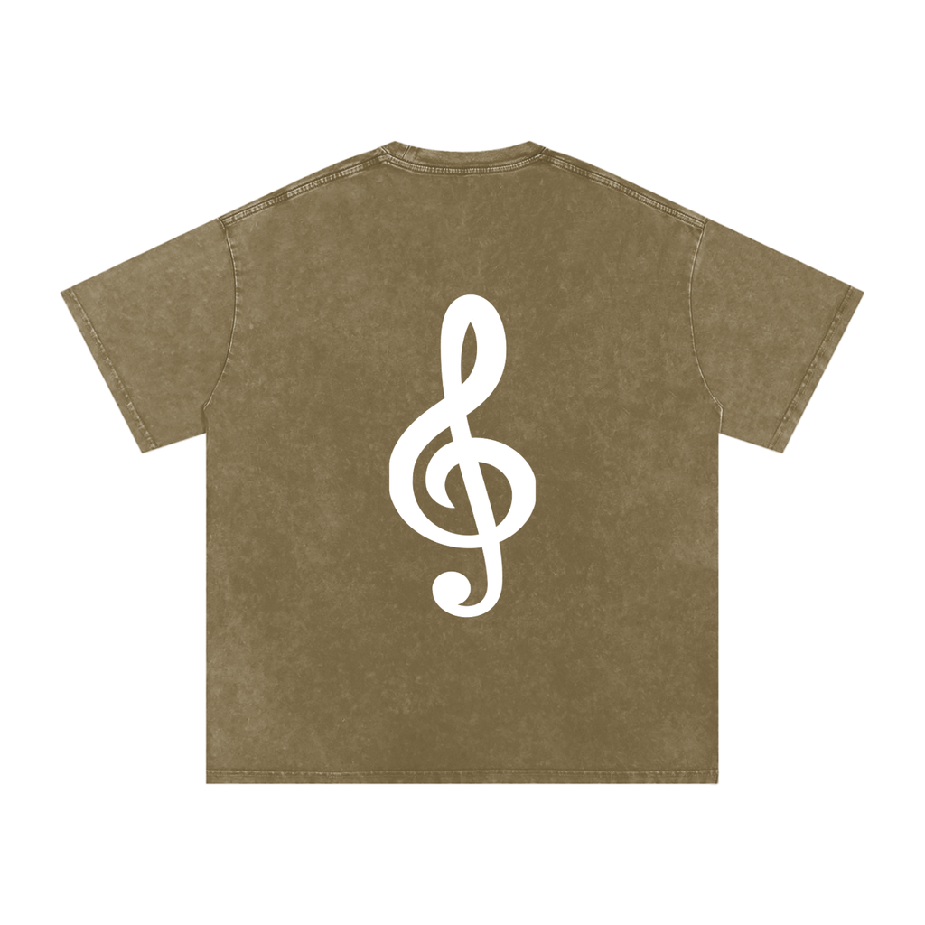 Honest Design Snow Washed Oversized Cotton T-Shirt