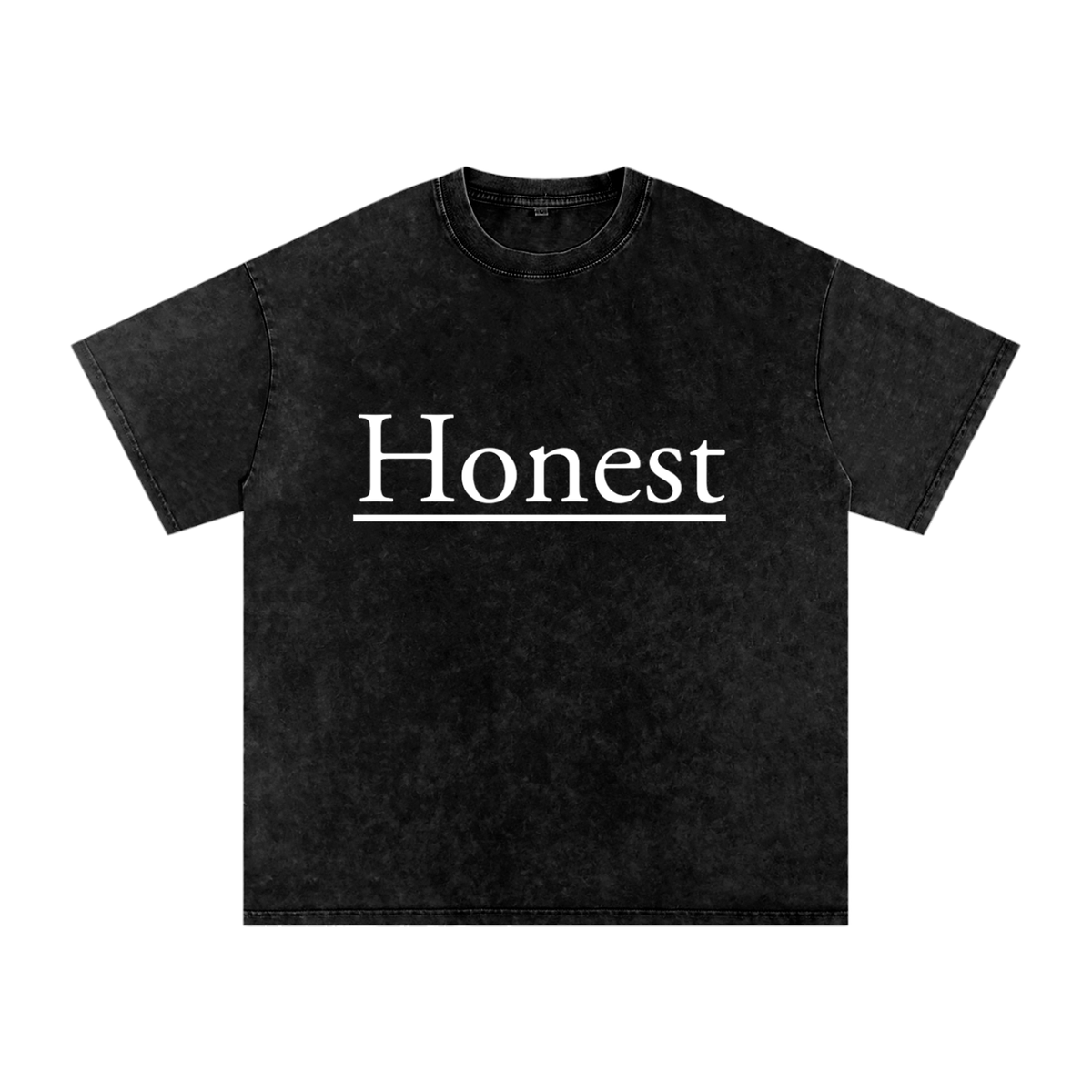 Honest Design Snow Washed Oversized Cotton T-Shirt
