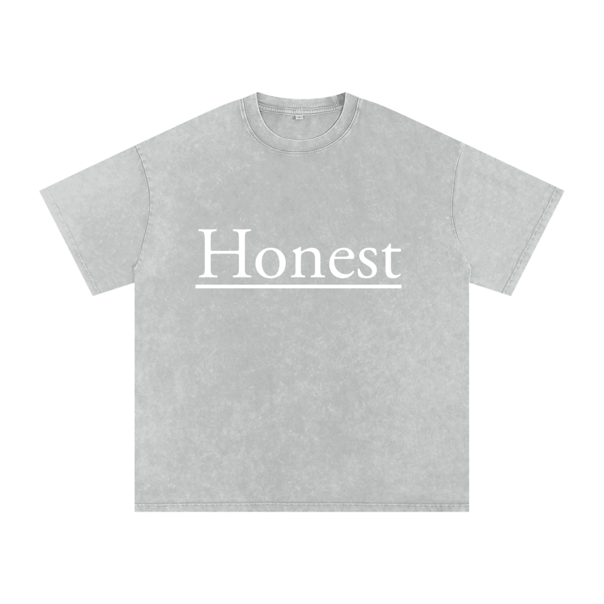 Honest Design Snow Washed Oversized Cotton T-Shirt