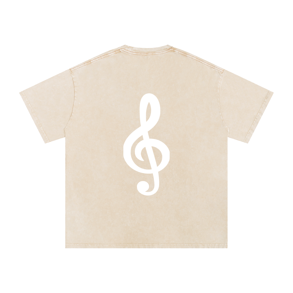 Honest Design Snow Washed Oversized Cotton T-Shirt