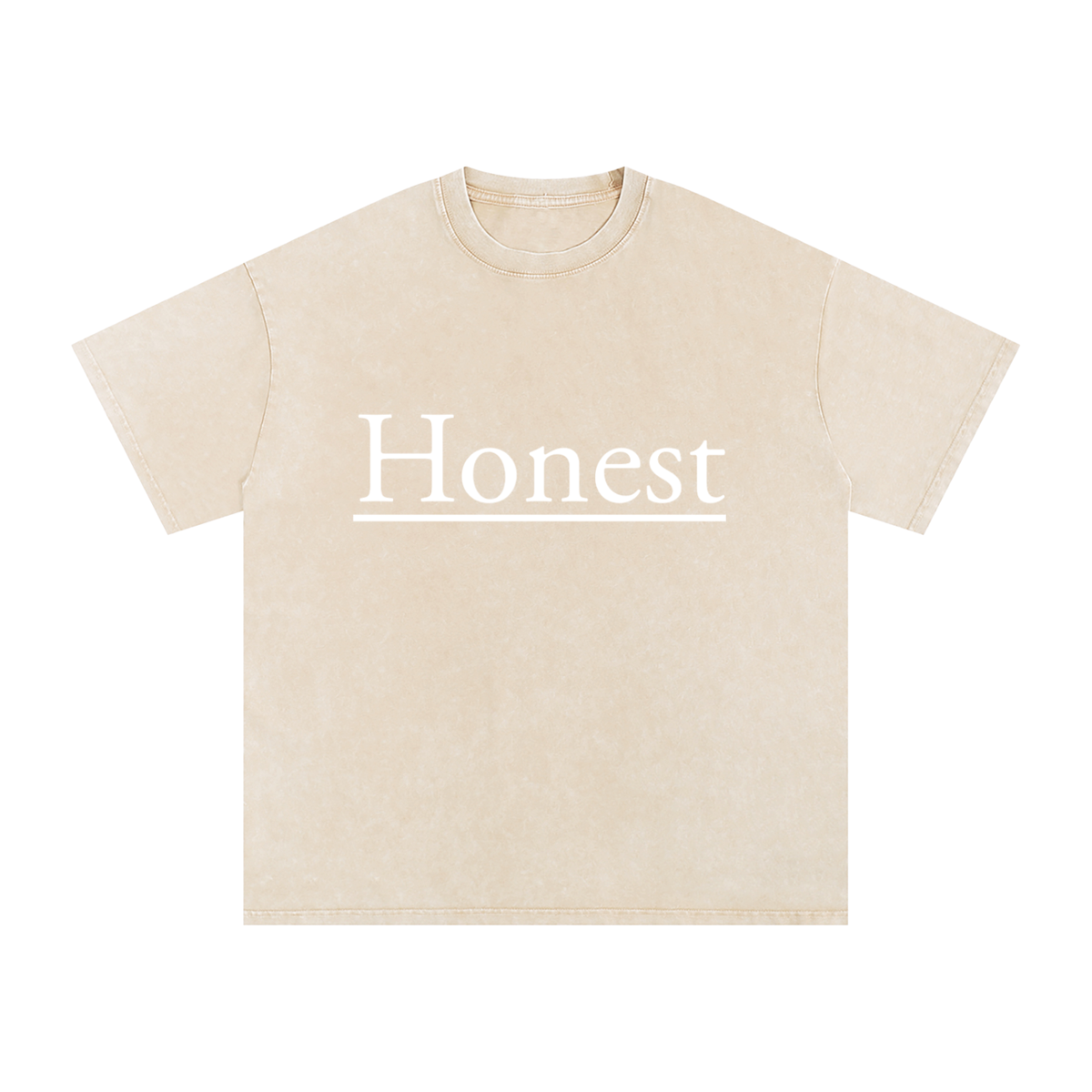 Honest Design Snow Washed Oversized Cotton T-Shirt